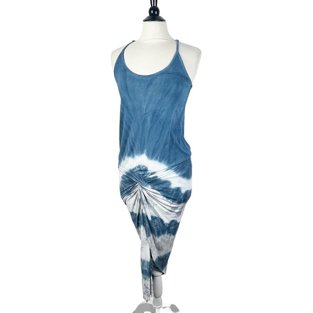 NEW Young Fabulous & Broke Twist Knot Front Tie Dye Racerback Midi Dress Size S
